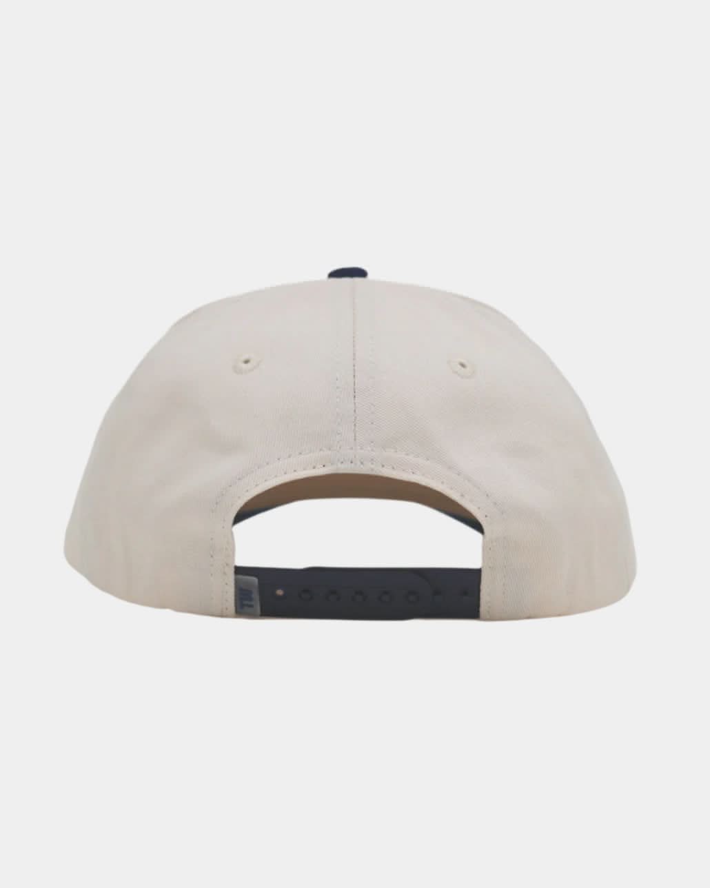 Cream Navy Cord Brim Fade Hat - Cream