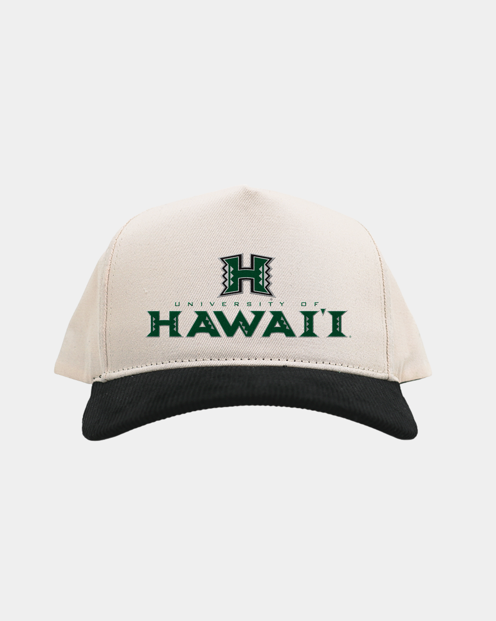 University of Hawaii Cream Black Cord Brim Fade Hat