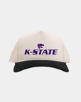 Kansas State Cream Black Cord Brim Fade Hat 1