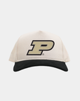 Purdue Cream Black Cord Brim Fade Hat