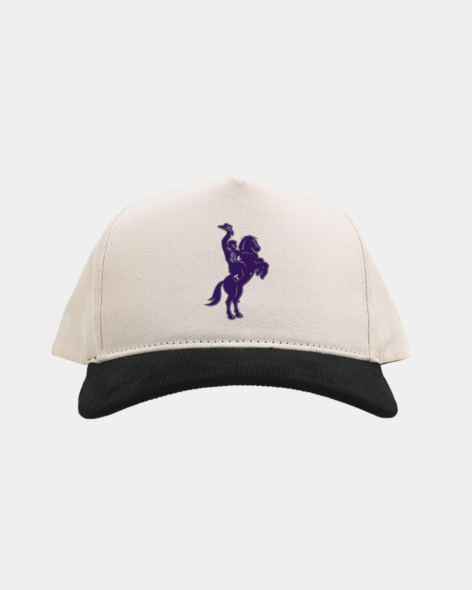 Tarleton State University Cream Black Cord Brim Fade Hat