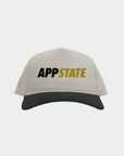 App State Cream Black Cord Brim Fade Hat