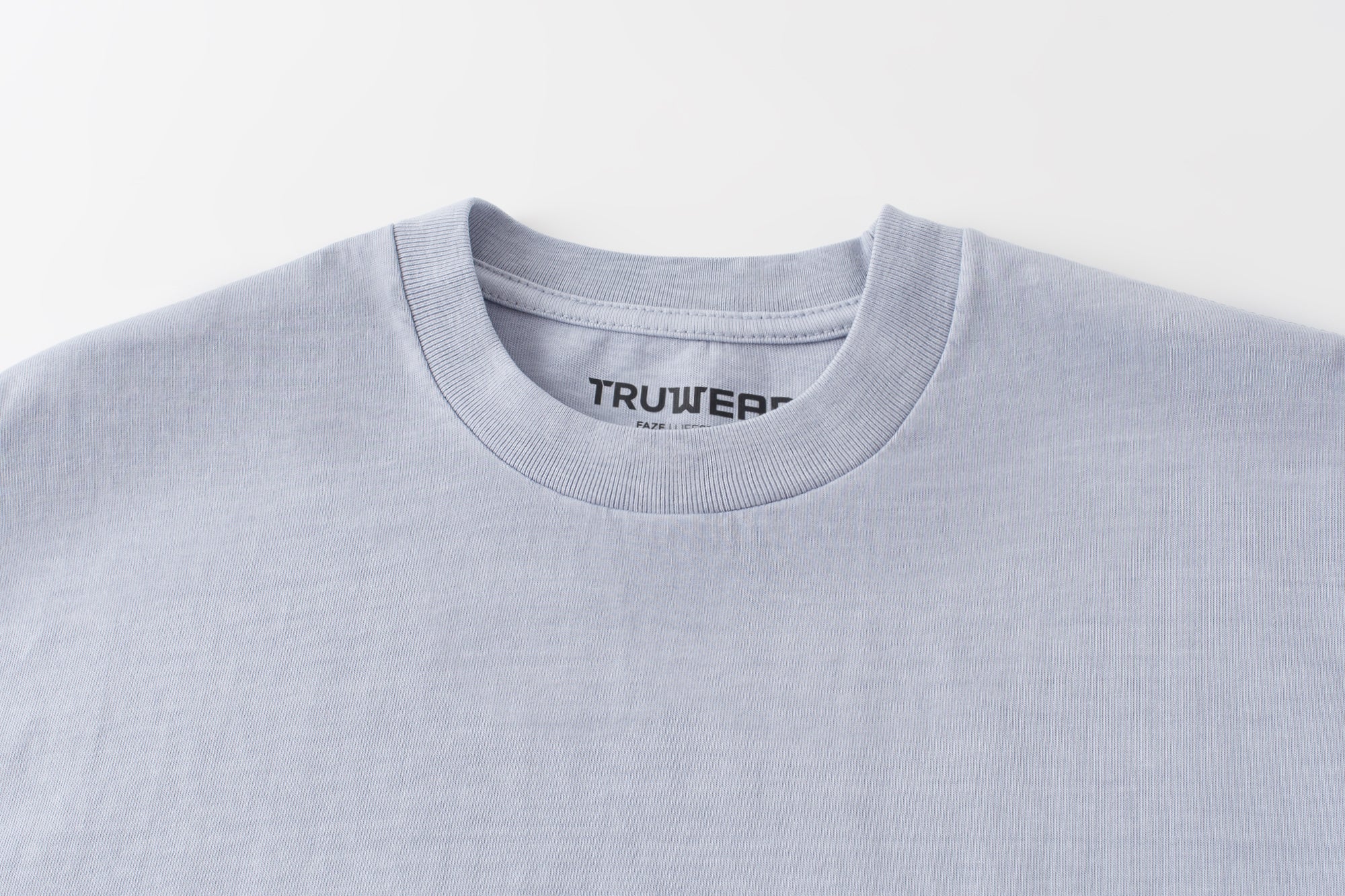 Faze Heavyweight Tee Powder Blue Collar
