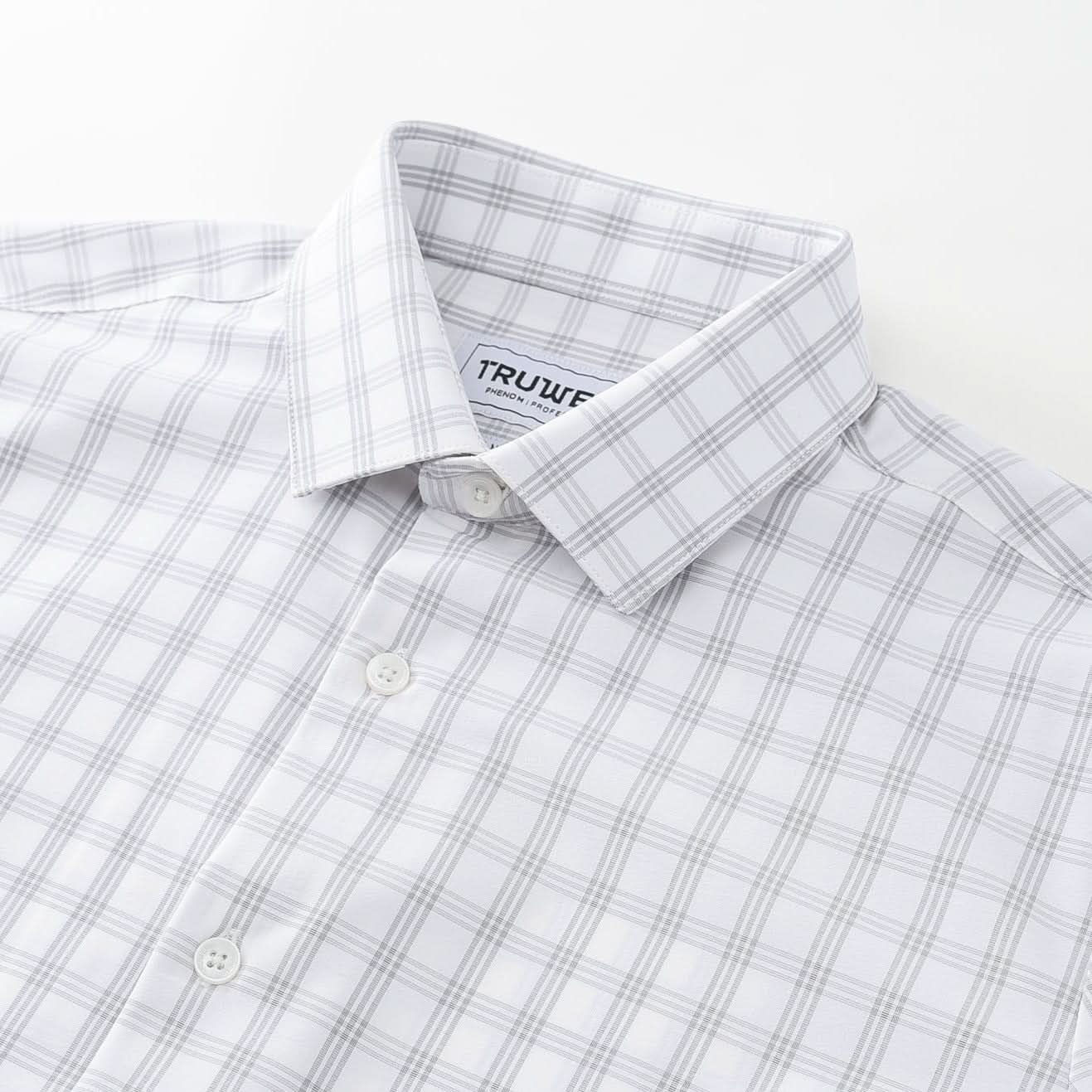 Phenom Professional Grey Tartan Dress Shirt Stylish and Timeless Fit | TRUWEAR Slim / XL Phenom Professional Grey Tartan Dress Shirt Stylish and Timeless Fit | TRUWEAR Slim / XL