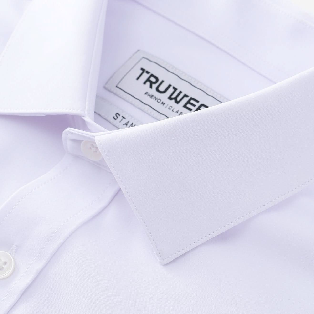 Phenom Classic White Dress Shirt Sleek and Versatile Look | TRUWEAR Standard / 3XL Phenom Classic White Dress Shirt Sleek and Versatile Look | TRUWEAR Standard / 3XL