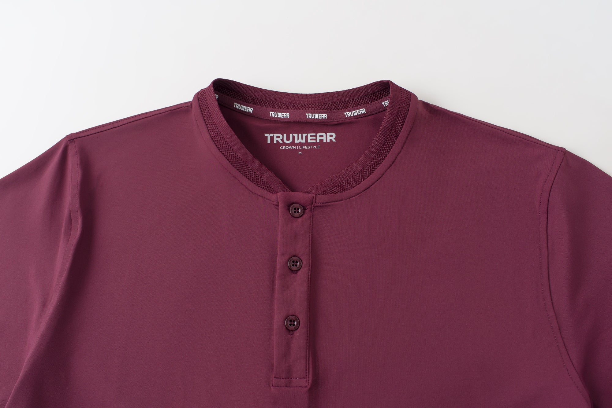 Crown Blade Polo Dark Cherry Collar