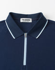 Vanguard Zip Polo Navy