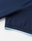 Vanguard Zip Polo Navy