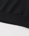 Atlas Full Zip Hoodie Black Hem