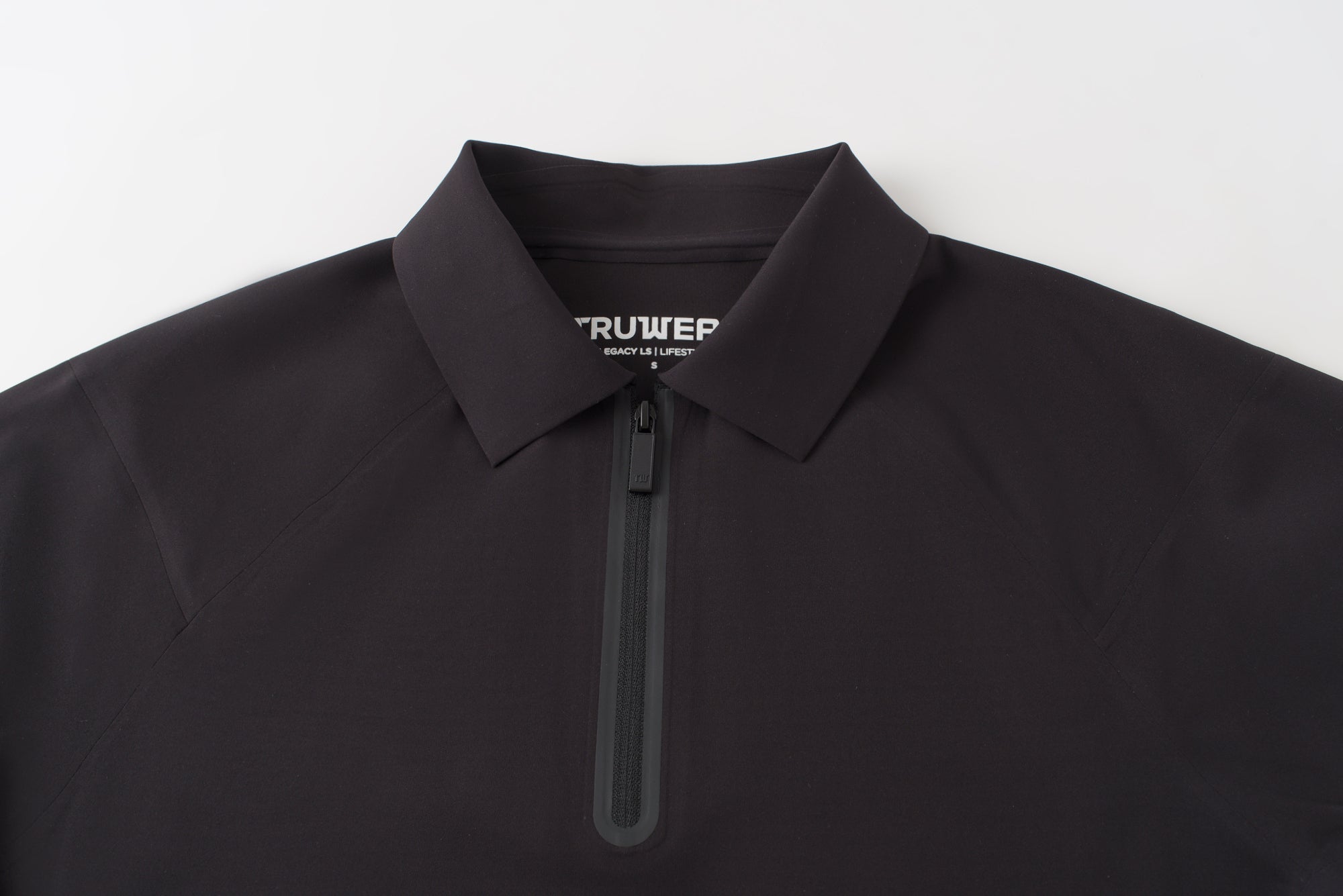 Legacy Long Sleeve Black Polo Collar