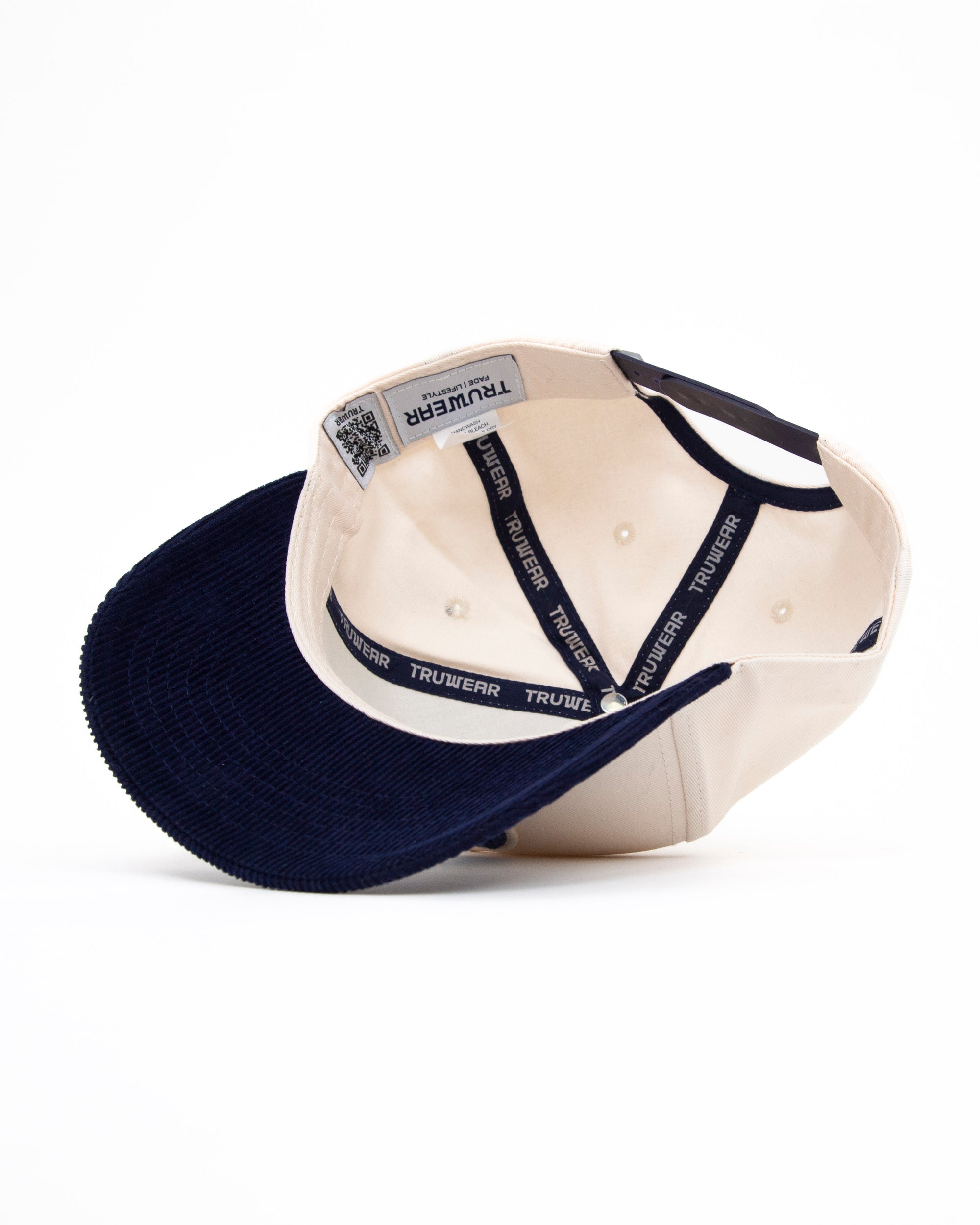 Rookie Division Cream Navy Cord Brim Fade Hat