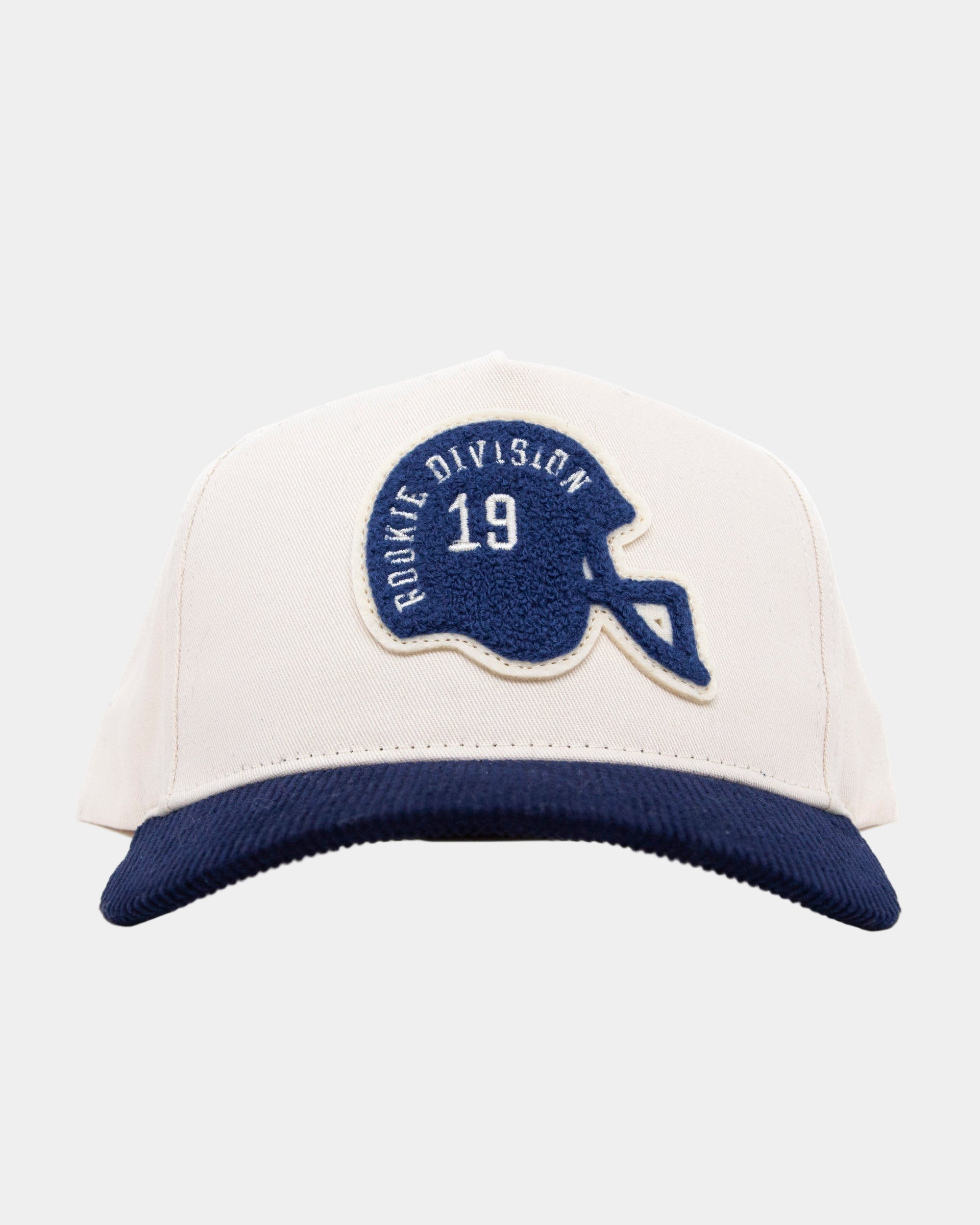 Rookie Division Cream Navy Cord Brim Fade Hat