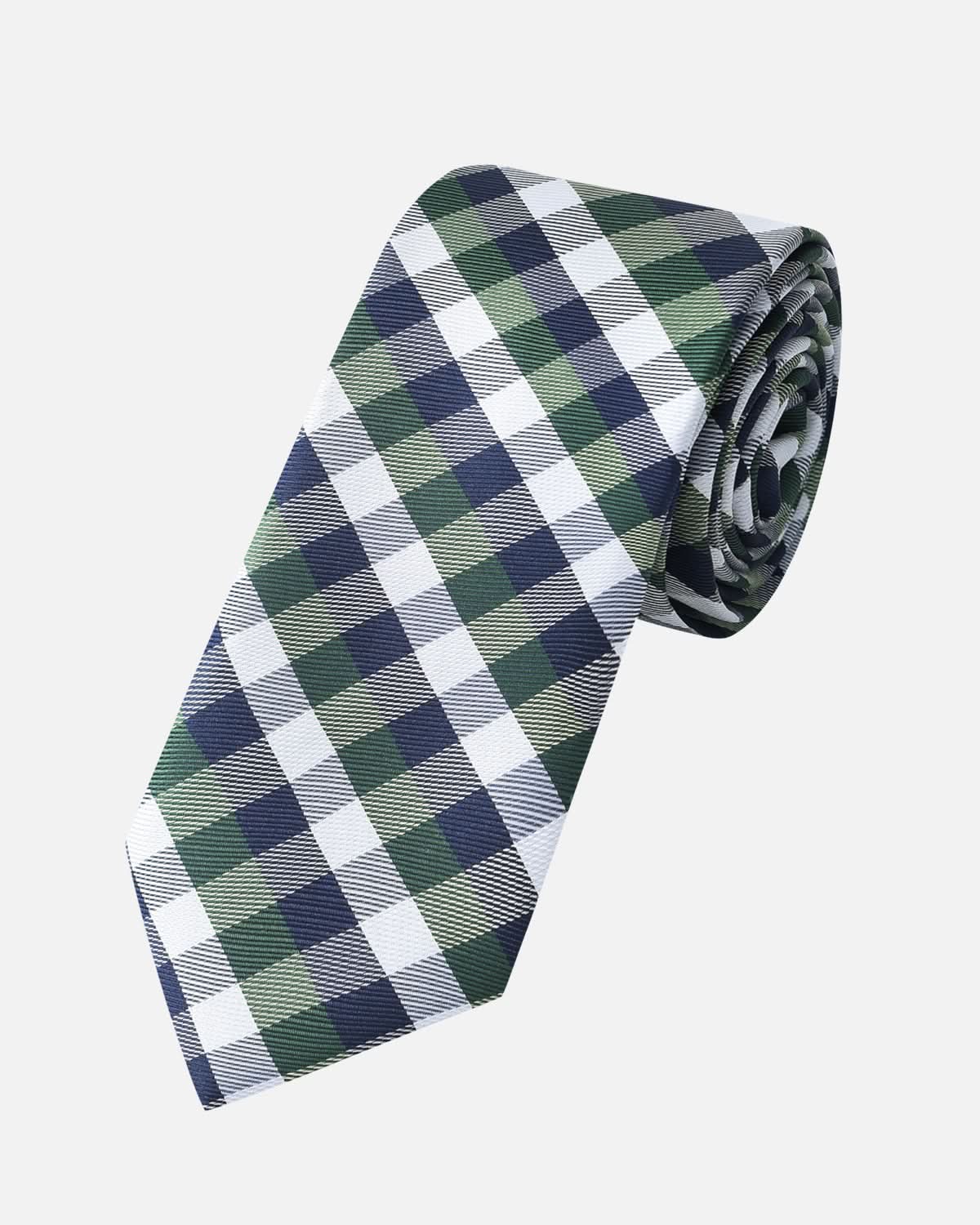 Immortal Checkered Navy, Green & White - Green &
