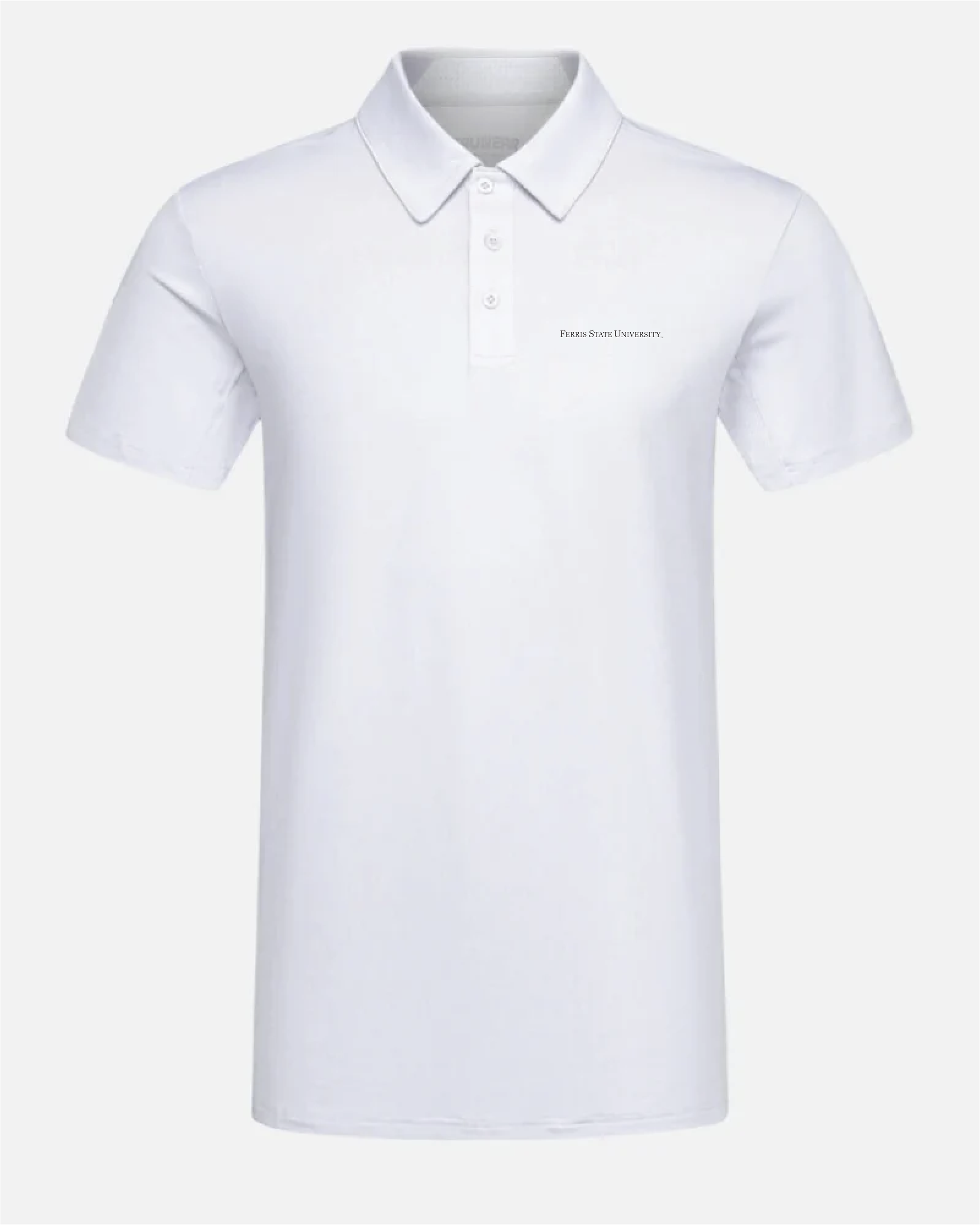 Ferris State Crest 2.0 Light Grey Polo