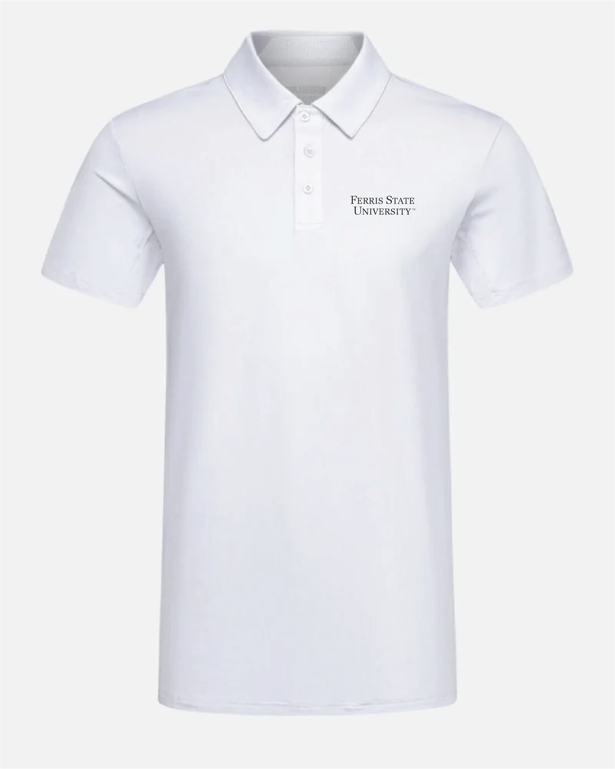 Ferris State Crest 2.0 Light Grey Polo