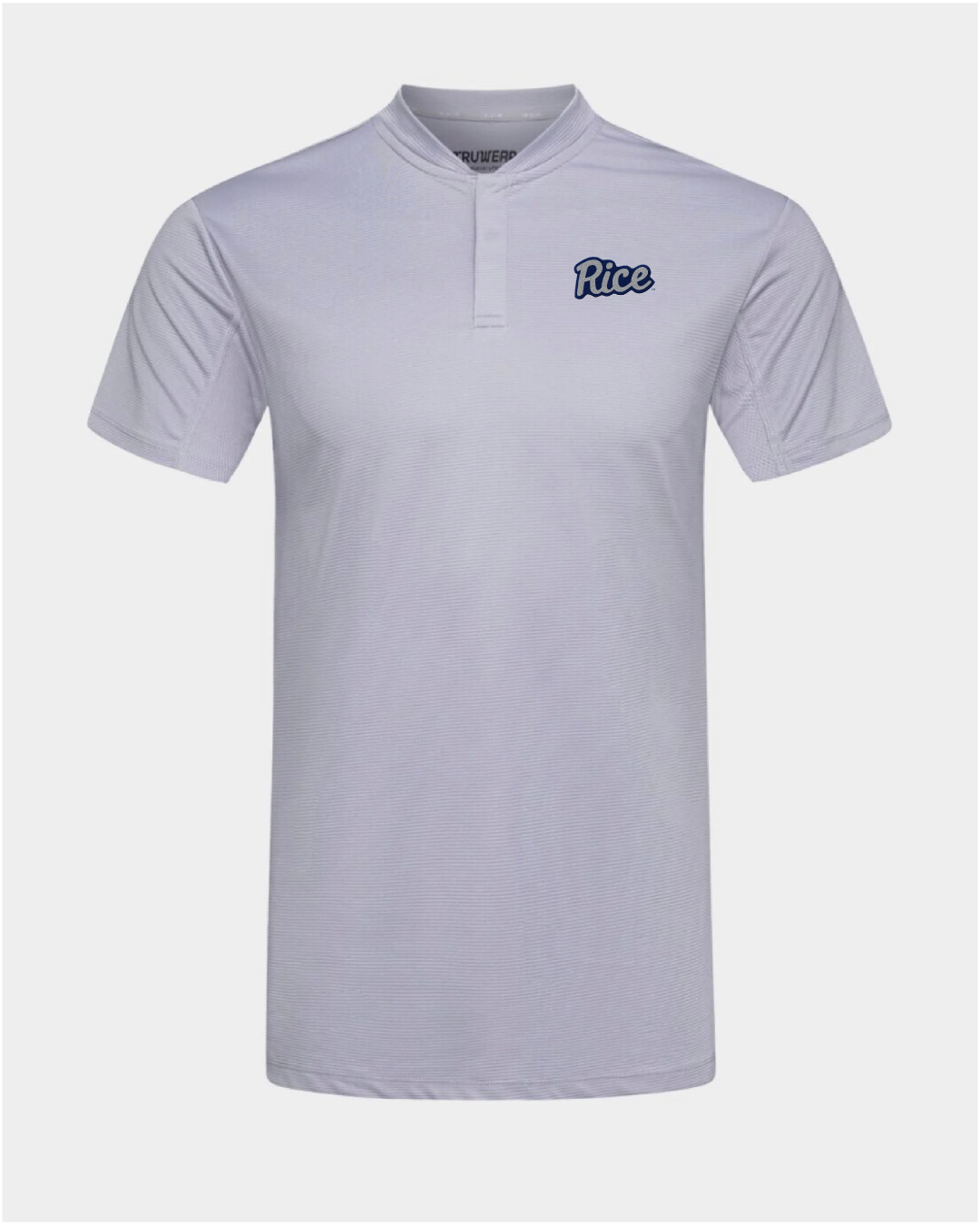 Rice Pinnacle Light Grey Polo 2.0