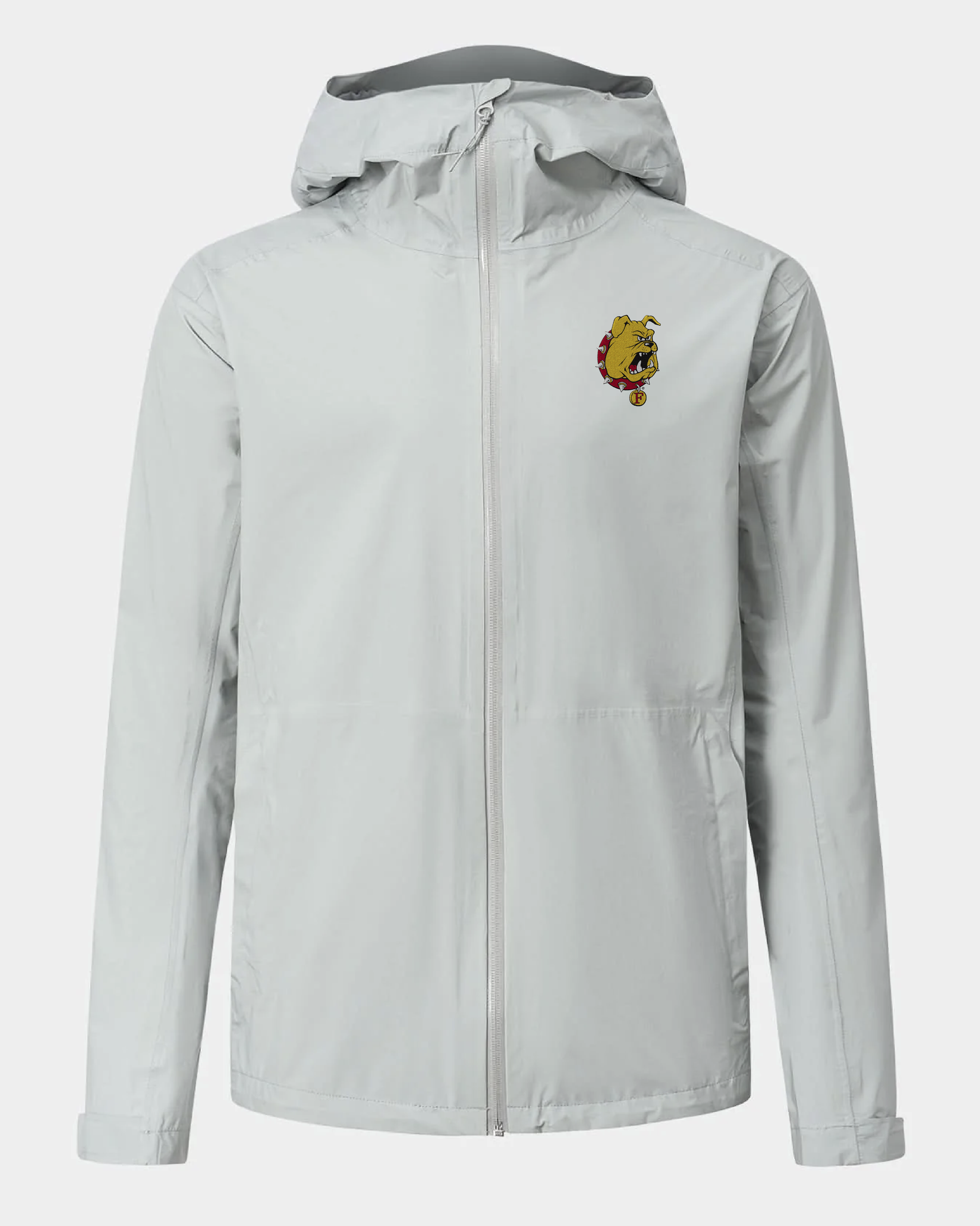 Ferris State Voyage Rain Jacket Light Grey