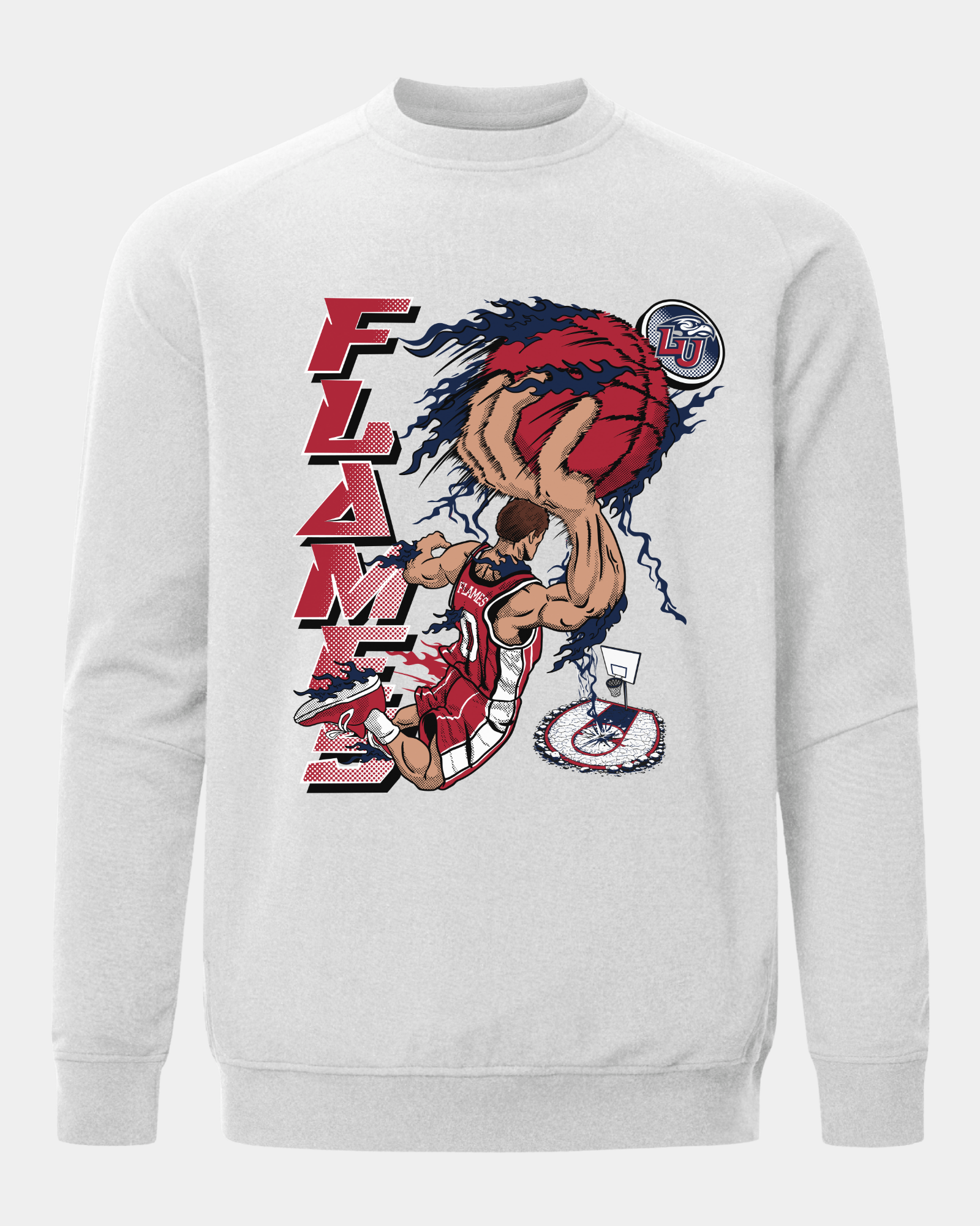Liberty Slam Dunk Heather Grey Crewneck