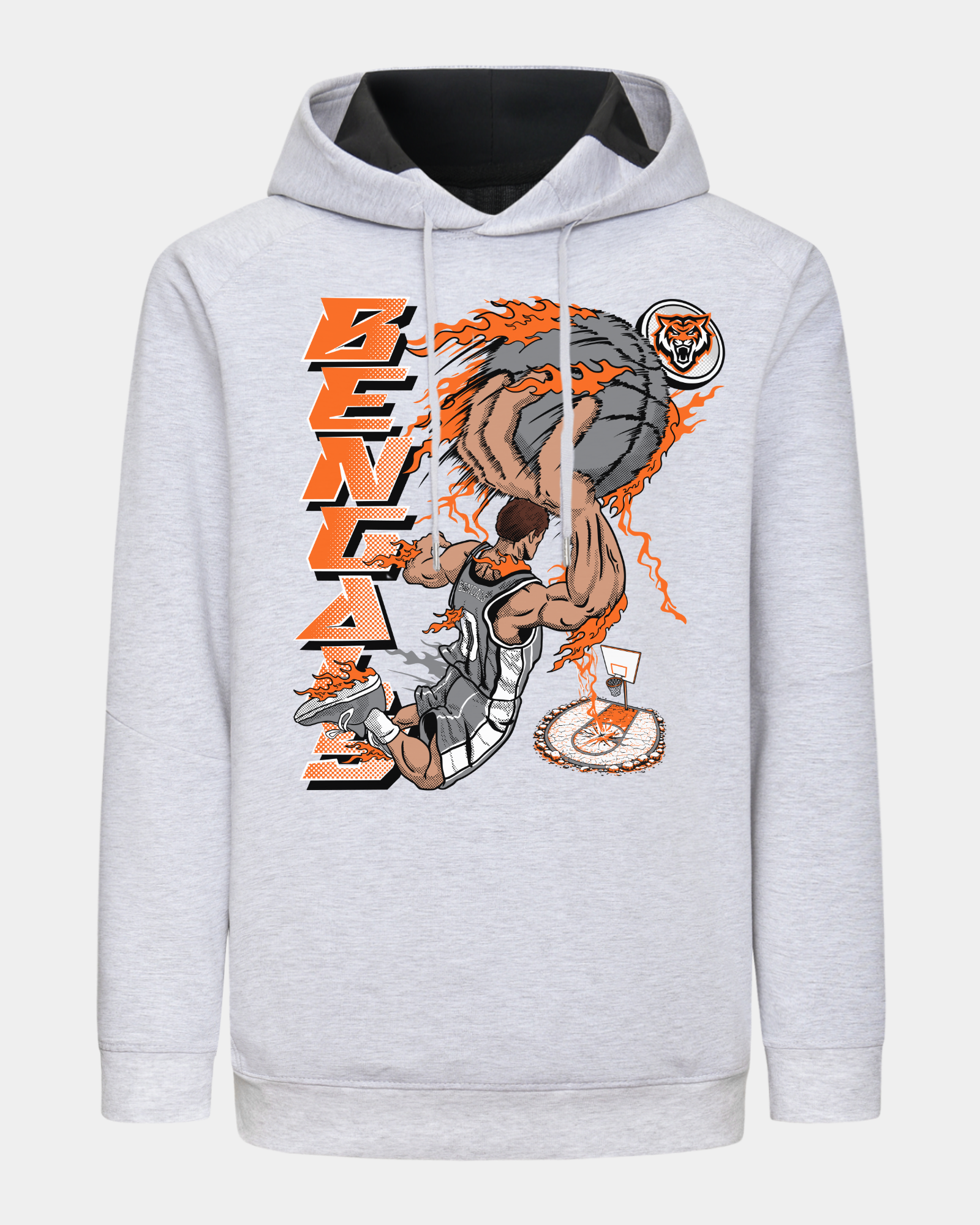 Idaho State Slam Dunk Singular Heather Grey Hoodie