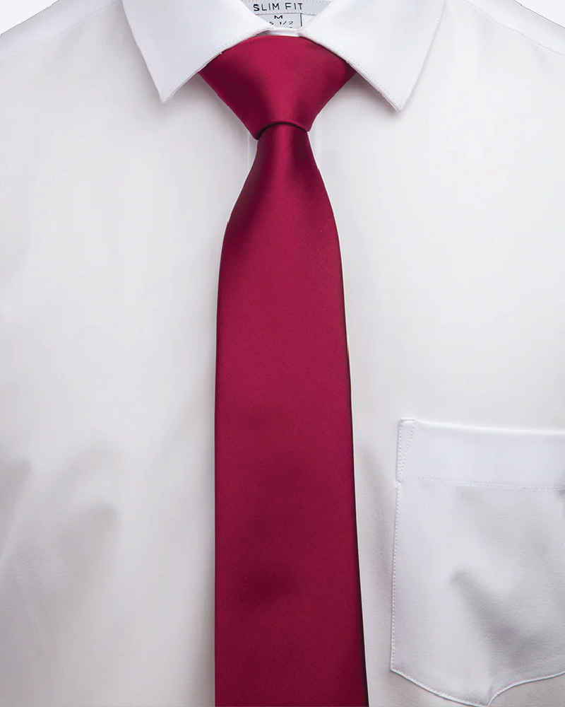 Immortal Maroon Dress Tie - Maroon