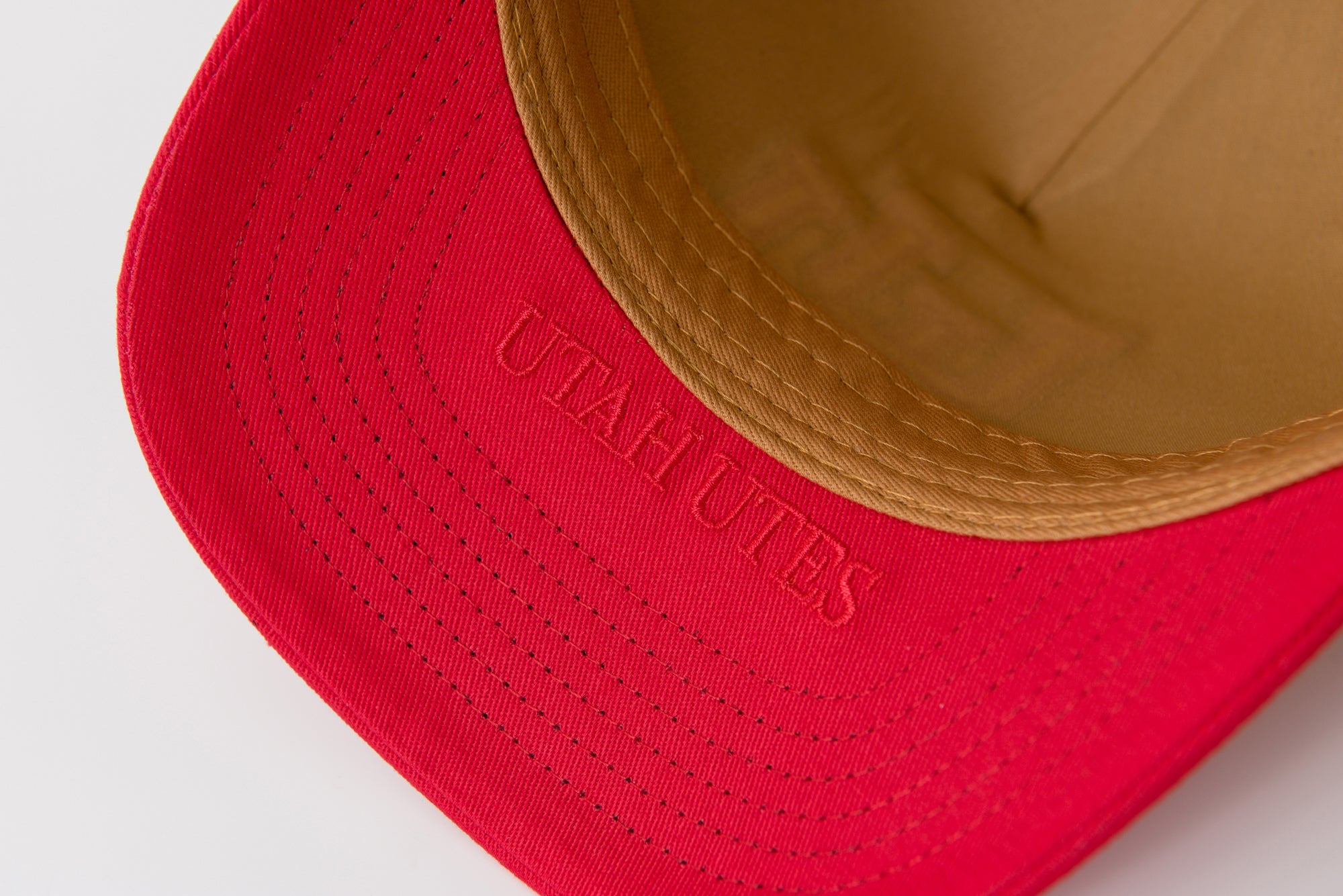 UofU Fade Hat Tan Red UofU