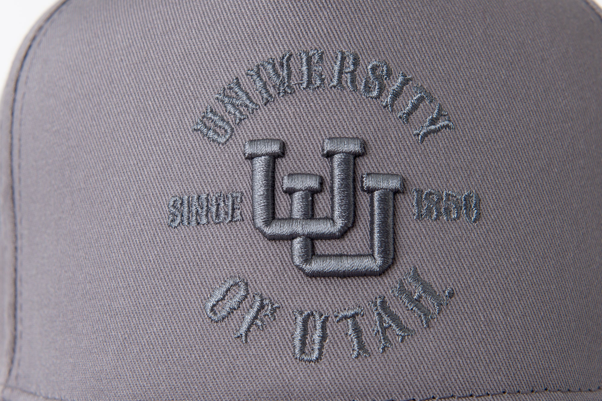 UofU Fade Hat Grey Round UofU