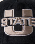 USU Fade Hat Black Corduroy U State