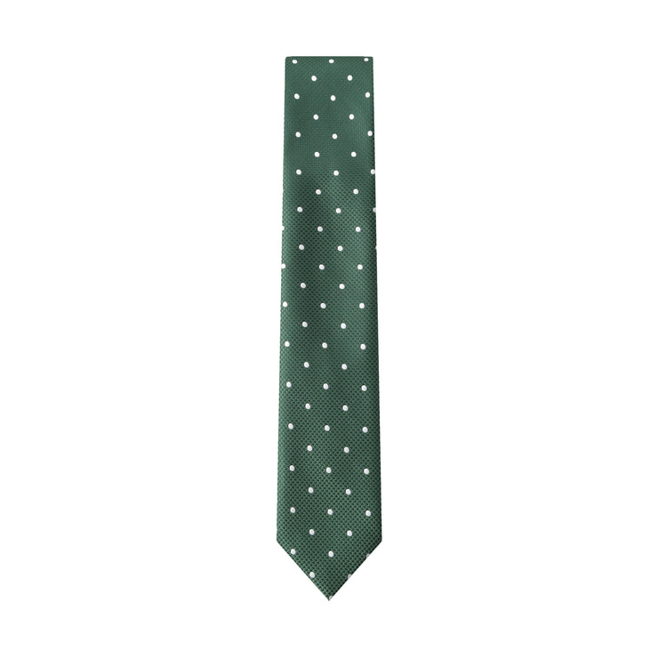 Immortal Green Polka Dot Tie