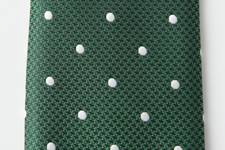Immortal Green Polka Dot Tie
