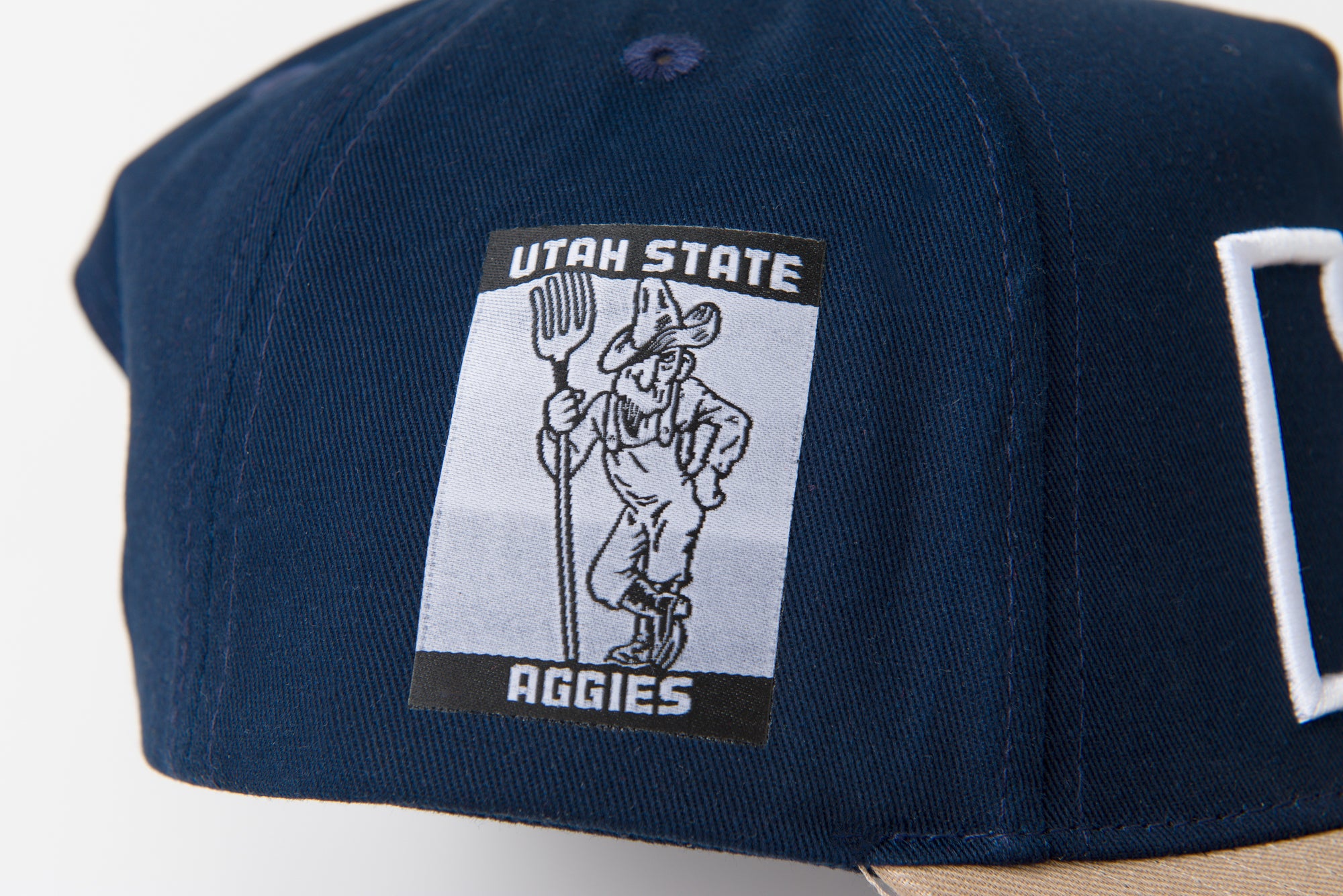 USU Fade Hat Navy Tan State
