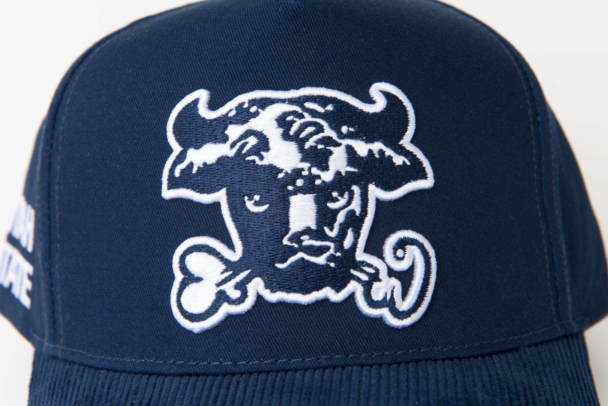 USU Fade Hat Navy Corduroy AGGIE Bull