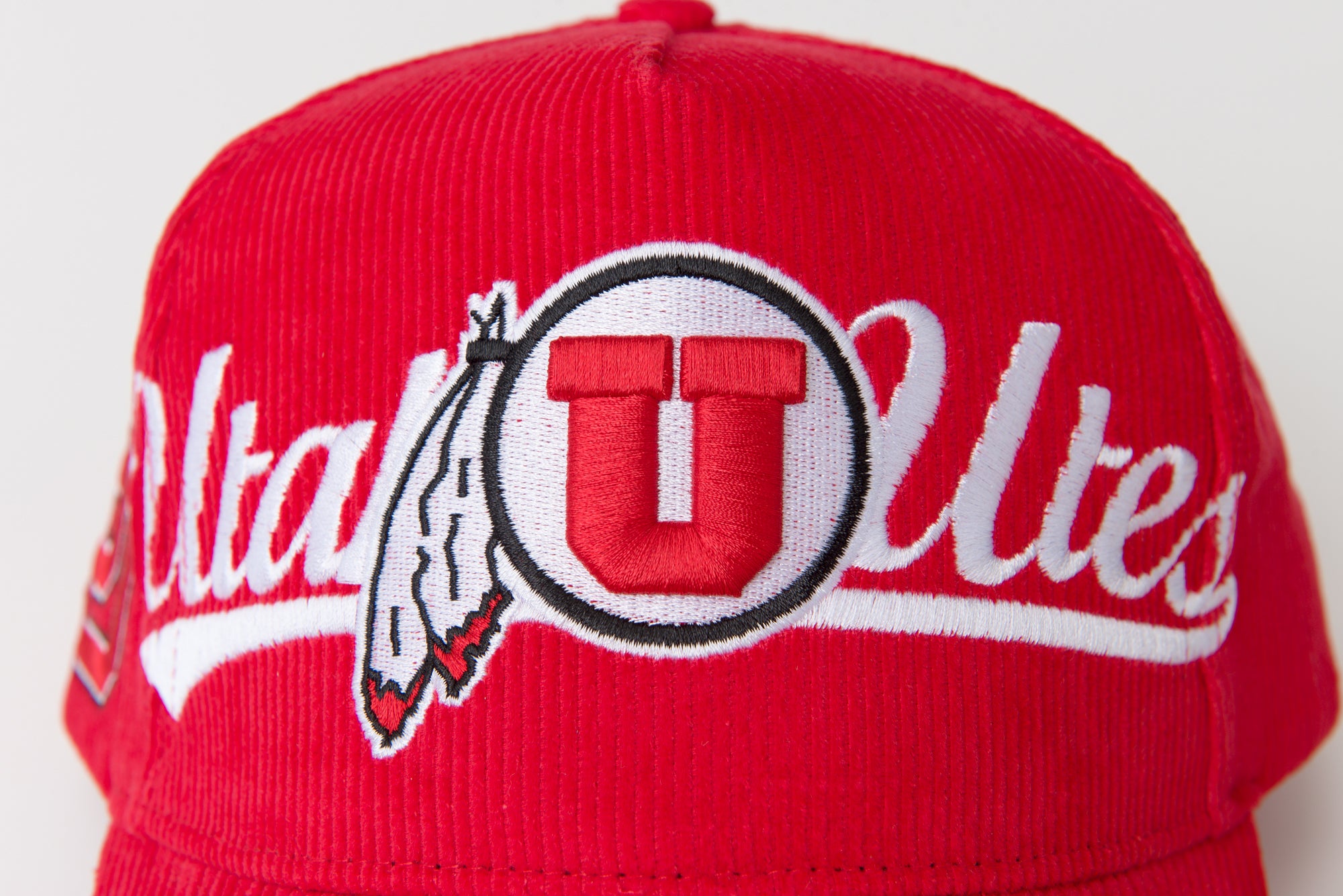 UofU Fade Hat Red Corduroy Utah Utes