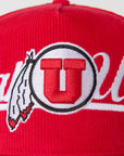 UofU Fade Hat Red Corduroy Utah Utes