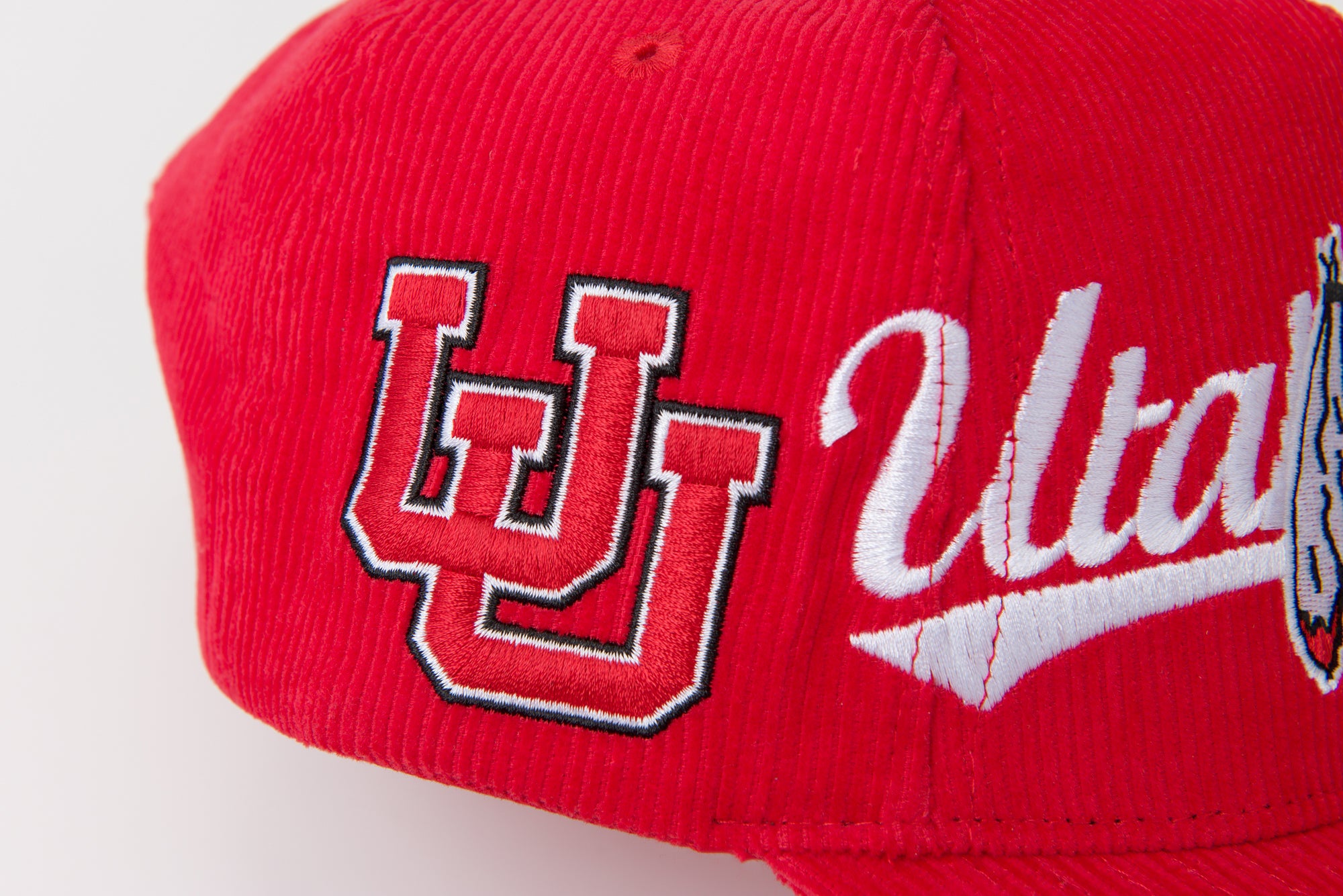UofU Fade Hat Red Corduroy Utah Utes