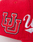 UofU Fade Hat Red Corduroy Utah Utes