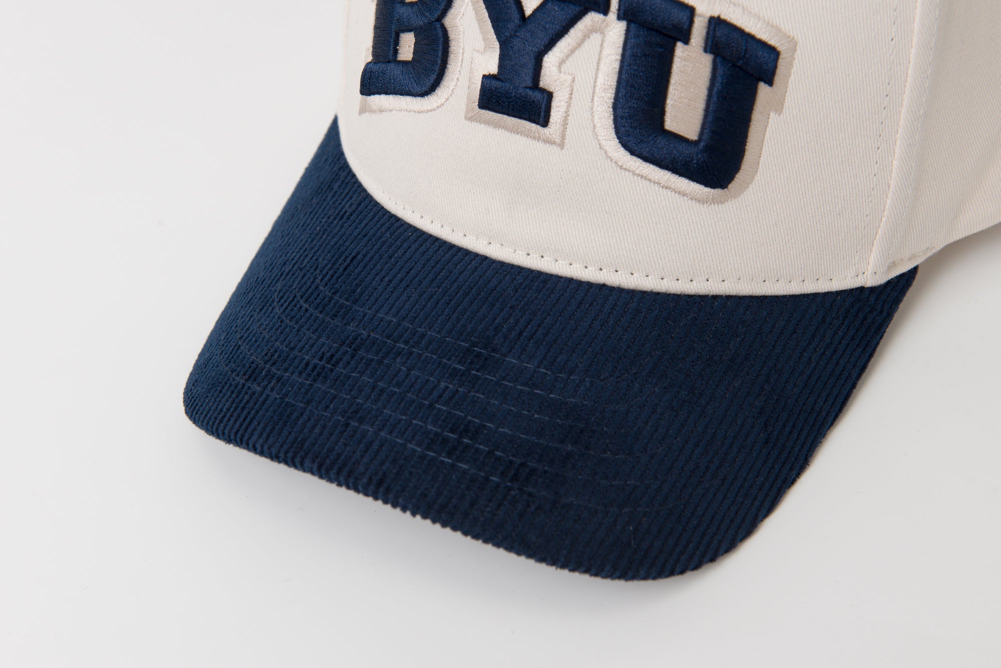 BYU Fade Hat Cougars Navy Corduroy Brim
