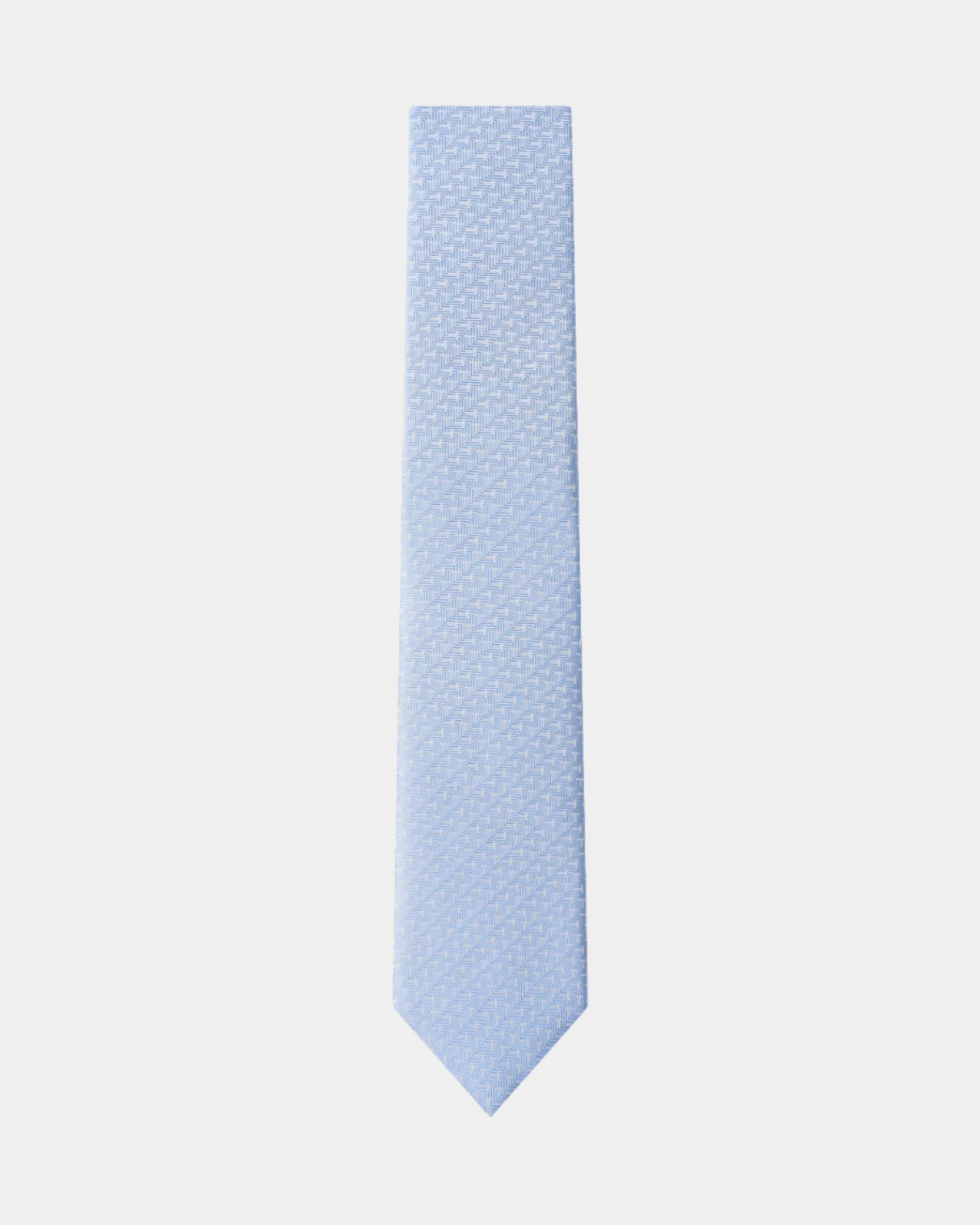 Elite Silk Tie T Pattern Light Blue - Blue