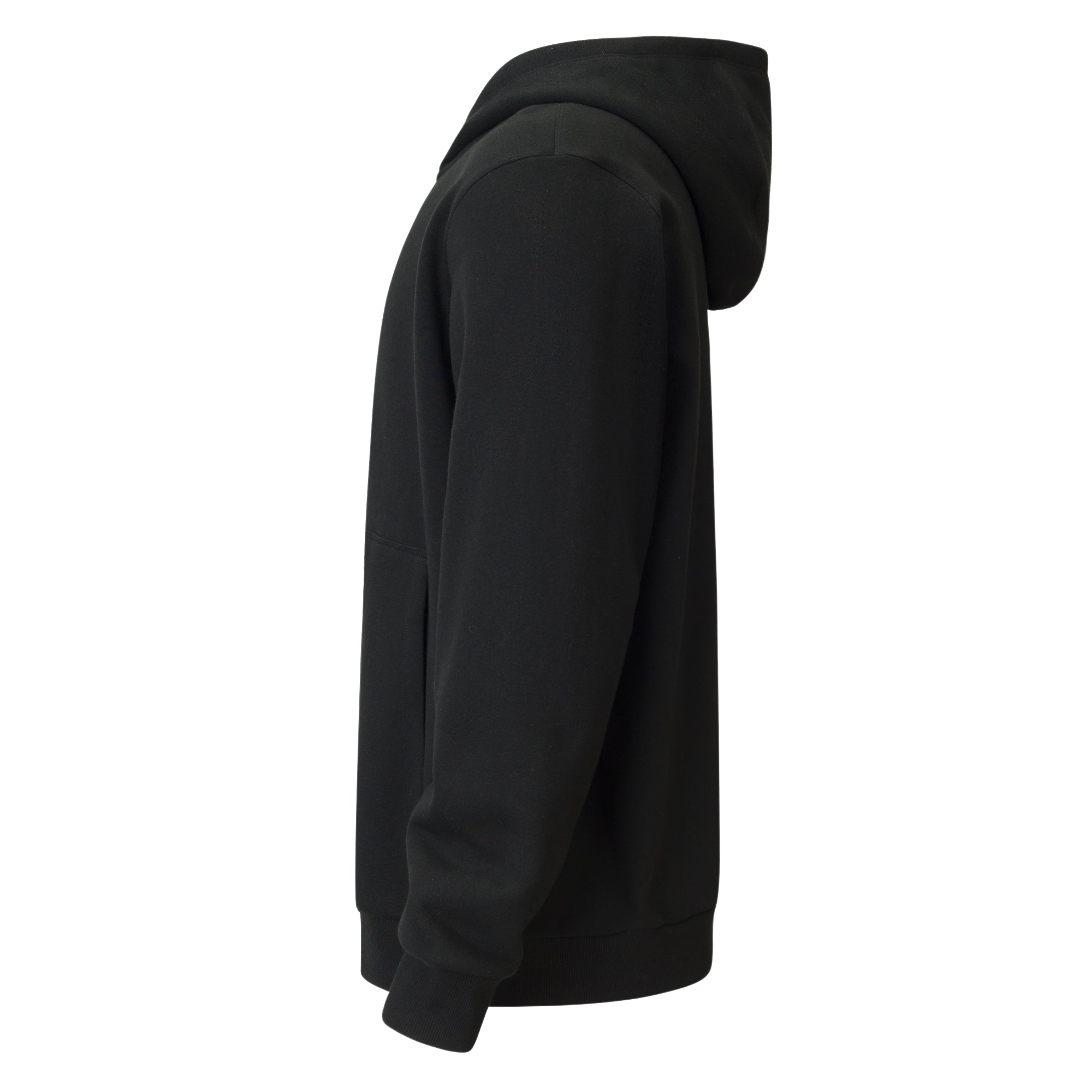 Atlas Full Zip Hoodie Black Side