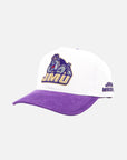 JMU Duke Dog White & Purple Cord Brim Hat