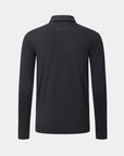 Legacy Long Sleeve Black Polo Back