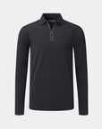 Legacy Long Sleeve Black Polo Front