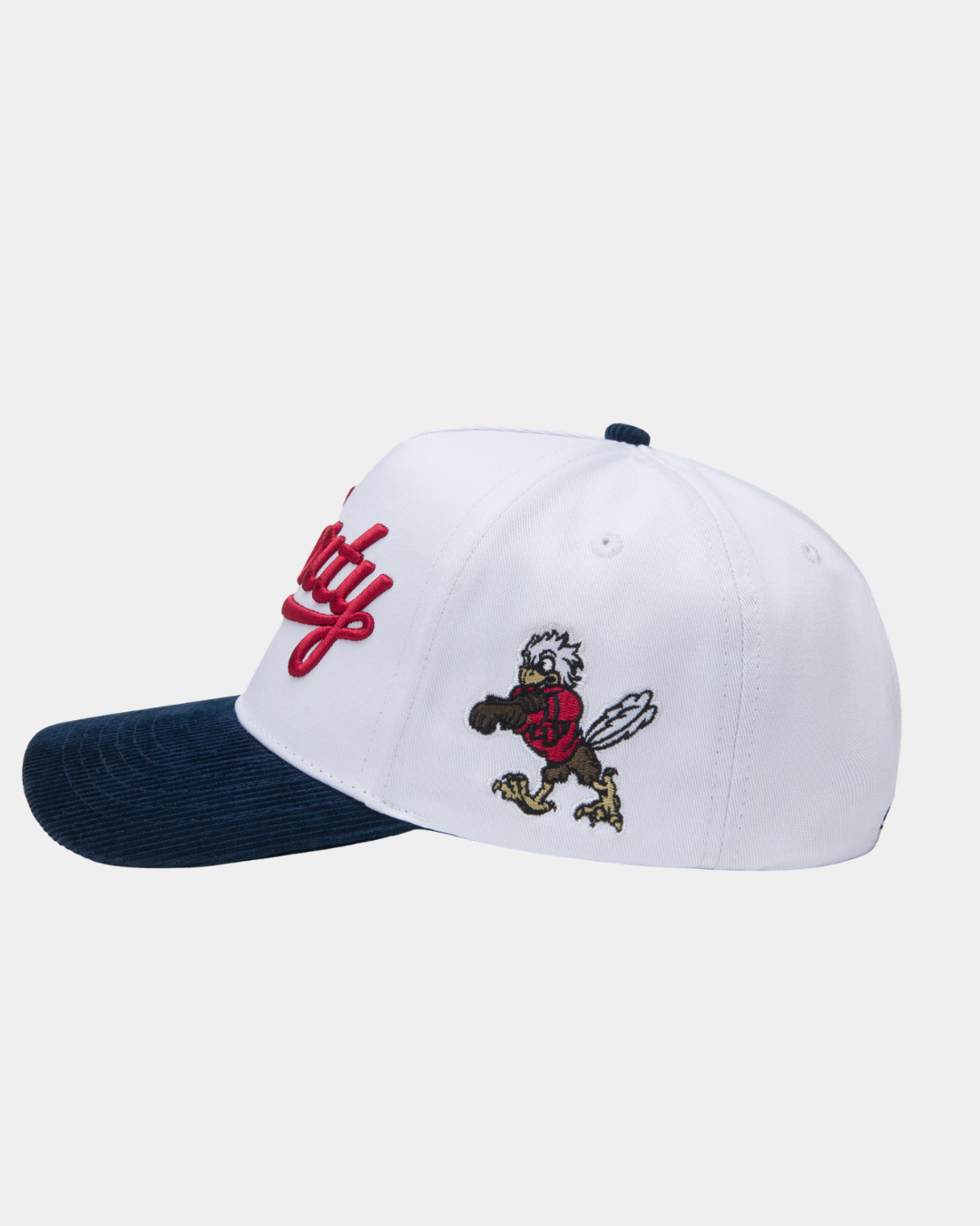 Liberty White Navy Cord Brim Hat