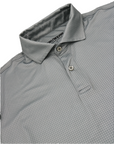 Elevation Light Grey Houndstooth Polo Collar