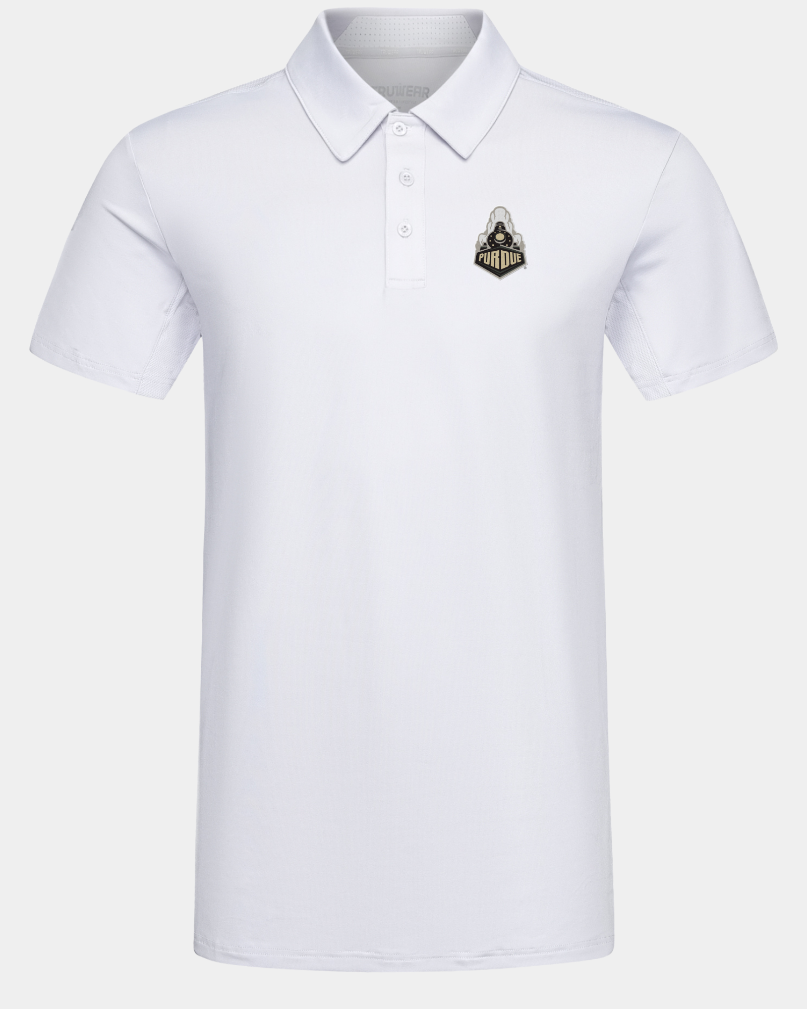 Purdue Crest 2.0 Polo Light Grey