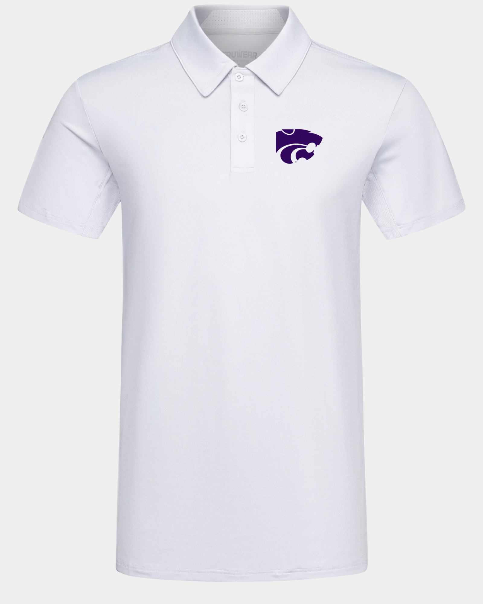 Kansas State Crest 2.0 Polo Light Grey