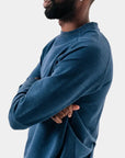 Meridian Heather Navy Crewneck - Heather