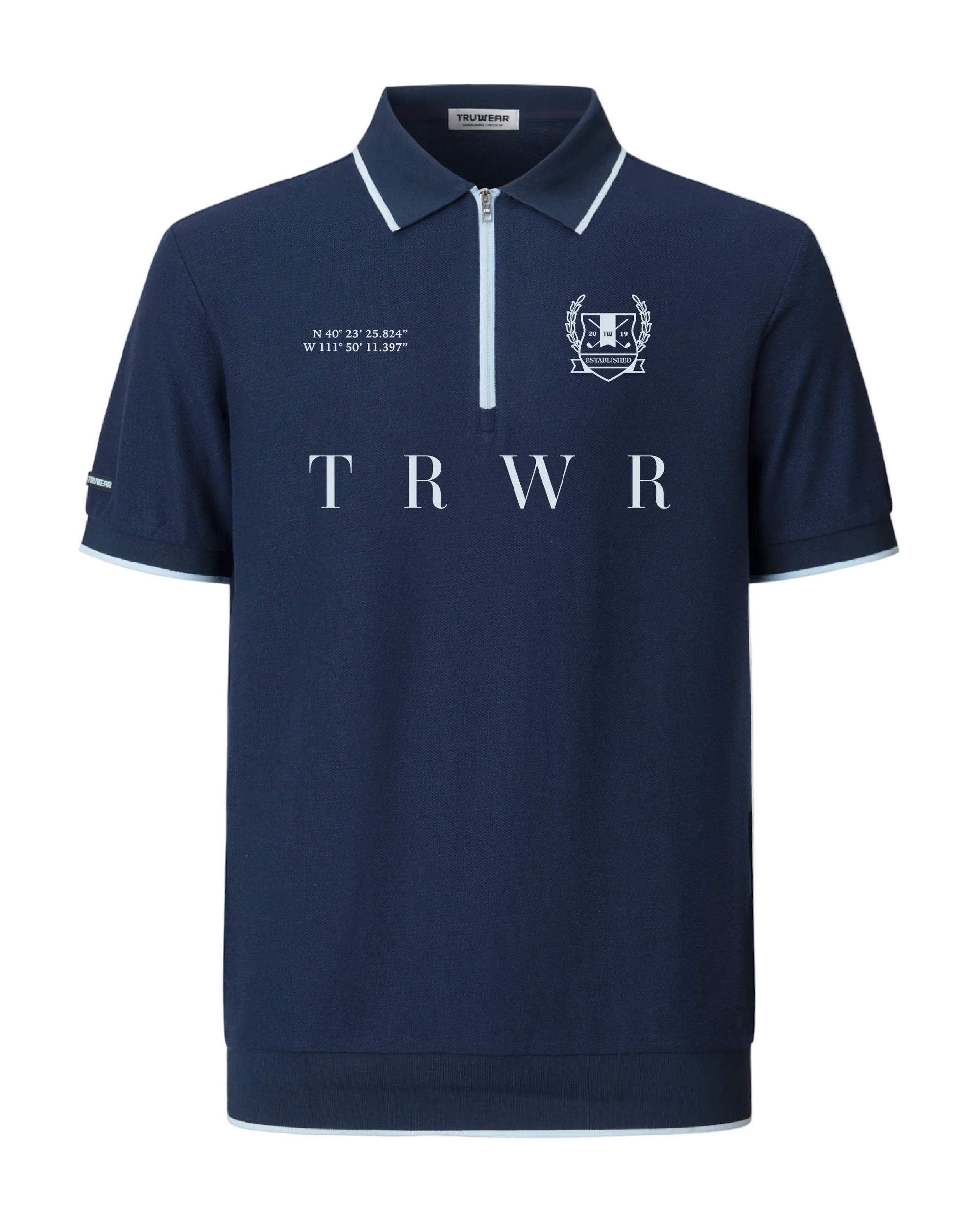 TRWR Golf Vanguard Zip Polo