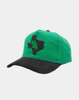 North Texas Green &n Black Cord Brim Fade Hat