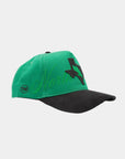 North Texas Green &n Black Cord Brim Fade Hat