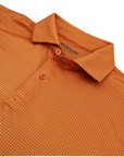 Elevation Peach Houndstooth Polo